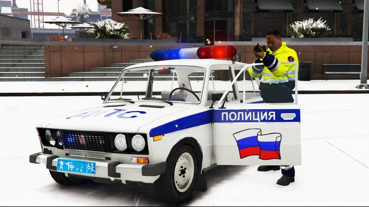 Полицейские будни машина