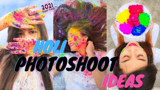 Holi Photoshoot Ideas at home 2022 | Best holi Poses for girls | Holi Photoshoot poses for girls