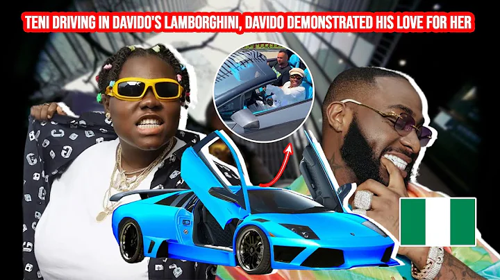 Teni driving in Davido's Lamborghini, Davido demonstrated his love for her