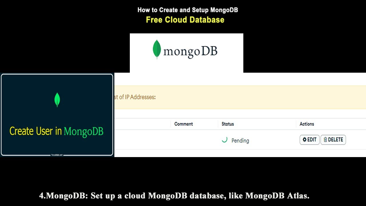 Create a free MongoDB cloud database step-by-step tutorial(Part-2 ...