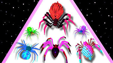 Monster Insect Evolution 3d Run : Level Up Spider, Satisfying Asmr Gameplay