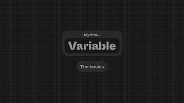 My First Variable: The Basics