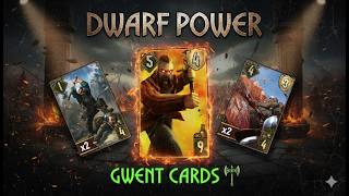 Gwent | Dwarf power! Scoiatael dwarf vs #syndicate #monsters #nilfgaard #witcher Card Game26061608