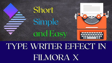 Type Writer Effect in Filmora X with Sound