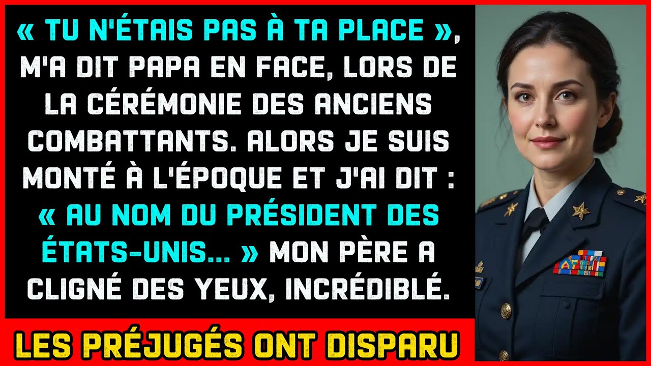 Ce jour-là, je portais mon uniforme de parade, les médailles alignées, le dos droit. Mon père, le sergent Breckenridge, héros des Marines, s’est approché de moi dans le couloir de la salle de...