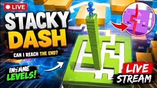 🔴 LIVE | Stacky Dash Gameplay | Can We Beat Every Level 😱