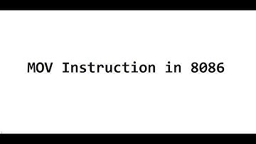 8086 Assembly Language Tutorial For Beginners || Part 05 - MOV Instruction in 8086