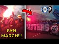 Fan march pyro and limbs stockport county vs salford city  matc.ay vlog