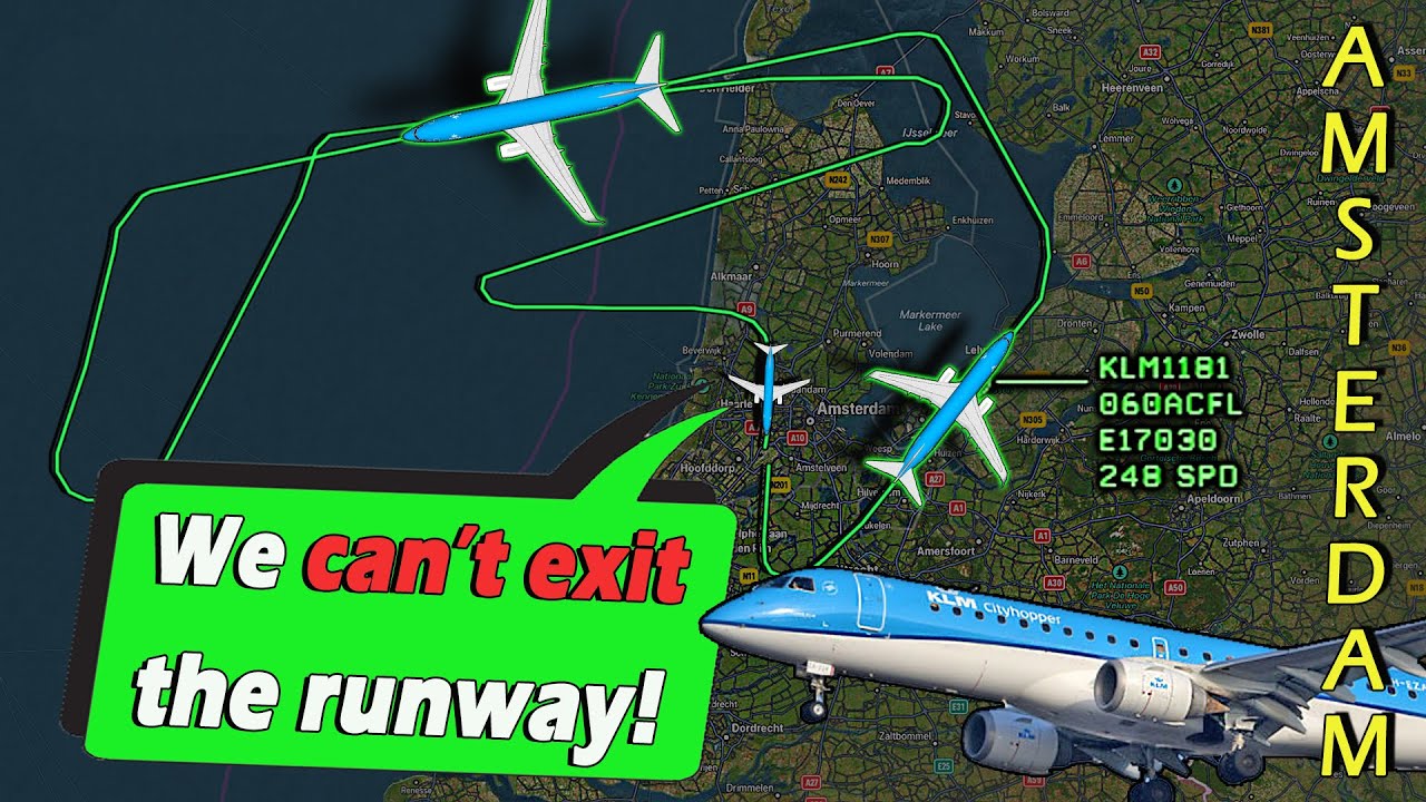 KLM E170 HYDRAULIC SYSTEM FAILURE Emergency Return to Schiphol