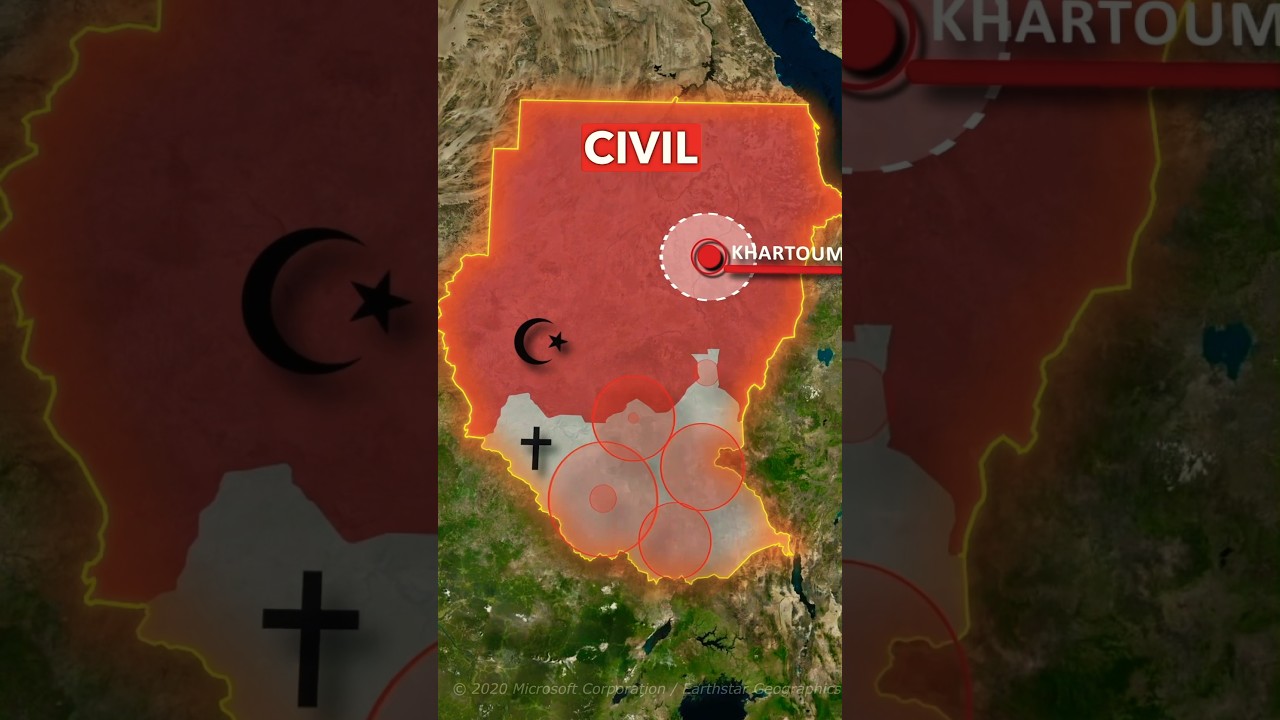 Why Did South Sudan And Sudan Split ?? 🔥 🇸🇩 🇸🇸 #shorts #maps #geography #sudan #southsudan #history