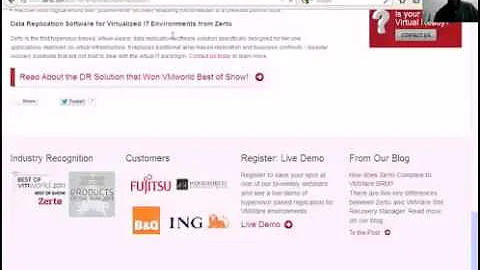 Zerto Replication Solution Aligned With Virtualization For Disaster Recovery