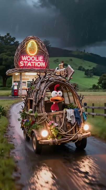 EP.59 ¡Vaya tormenta! 🌧️ The Woolies | Aventuras en la granja #TheWoolies #puppetsshow #shorts #car