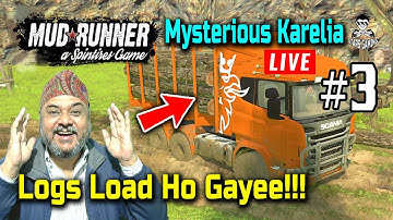 Spintires: MudRunner - Mysterious Karelia Map Part 3 | Loading Logs