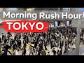 Tokyo morning rush hour in 2022