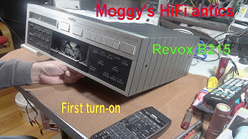Revox B215 cassette deck  First turn on. Noice!