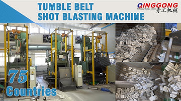 Tumble belt shot blasting machine | Hinge shot blasting machine | Tumblast shot blaster