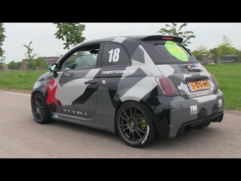 250HP Abarth 500 W/ Ragazzon Exhaust & Jon Olsson Wrap | CRAZY POPS AND BANGS!