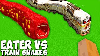 This is new WAY to FIND TRAIN EATER SNAKE vs SCARY METRO TRAIN SNAKE in Minecraft ! TRAIN WALA TOYS