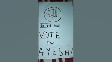 Ideas of Posters for Elections | Crafty Girl #ideas #poster #election #diy #art #viral #paper #short