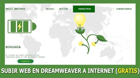Como subir una pagina web hecha en 🔊 DREAMWEAVER  a internet (GRATIS)