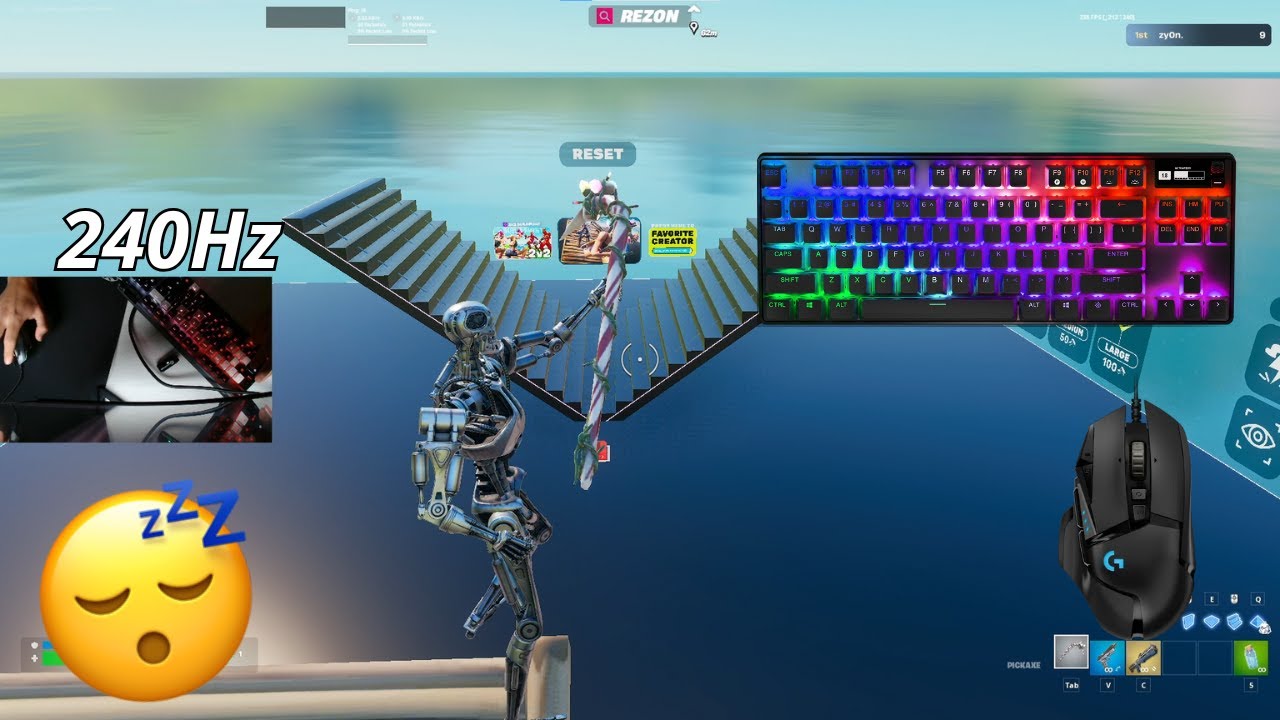 Steelseries Apex Pro TKL 😴 1v1 BuildFights 🏆 Satisfying Keyboard Fortnite 240 FPS 4K