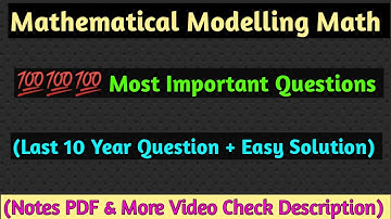 MTE 14 Most Important Question | MTE 14 IGNOU MATH Mathematical modelling Math | Important Question