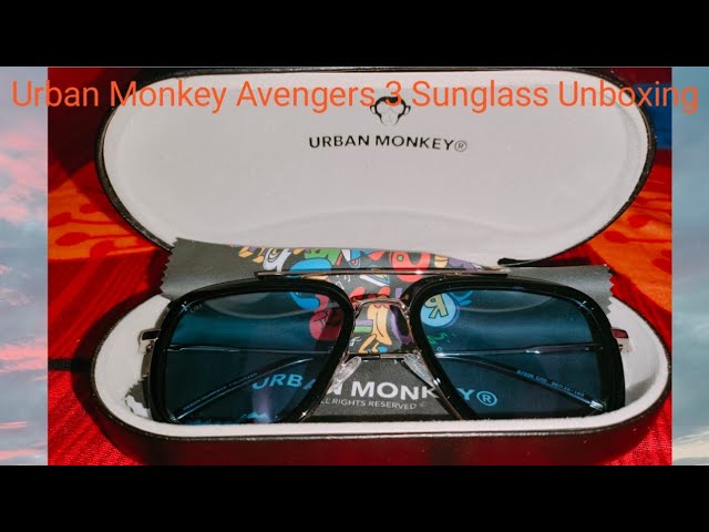 Buy Avenger //003 Blue Lens Sunglass Online – Urban Monkey®