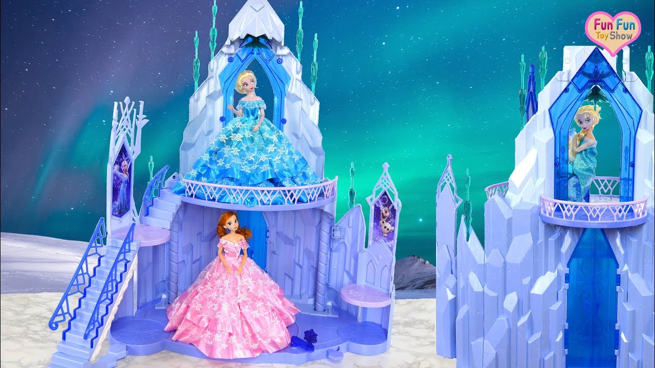Disney Frozen  Elsa s Ice Magic Palace unboxing Morning 