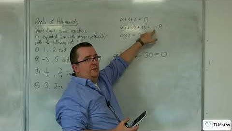 A-Level Further Maths D1-06 Roots of Polynomials: Cubic Examples 2