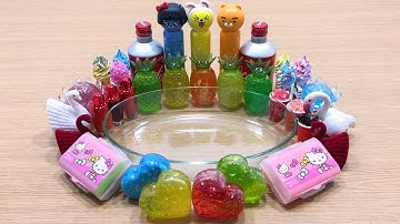 Mixing Random Things into Store Bought Slime #3 !! SlimeSmoothie Satisfying Slime Videos