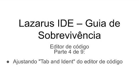 Configurando o editor de código do Lazarus - Parte #4