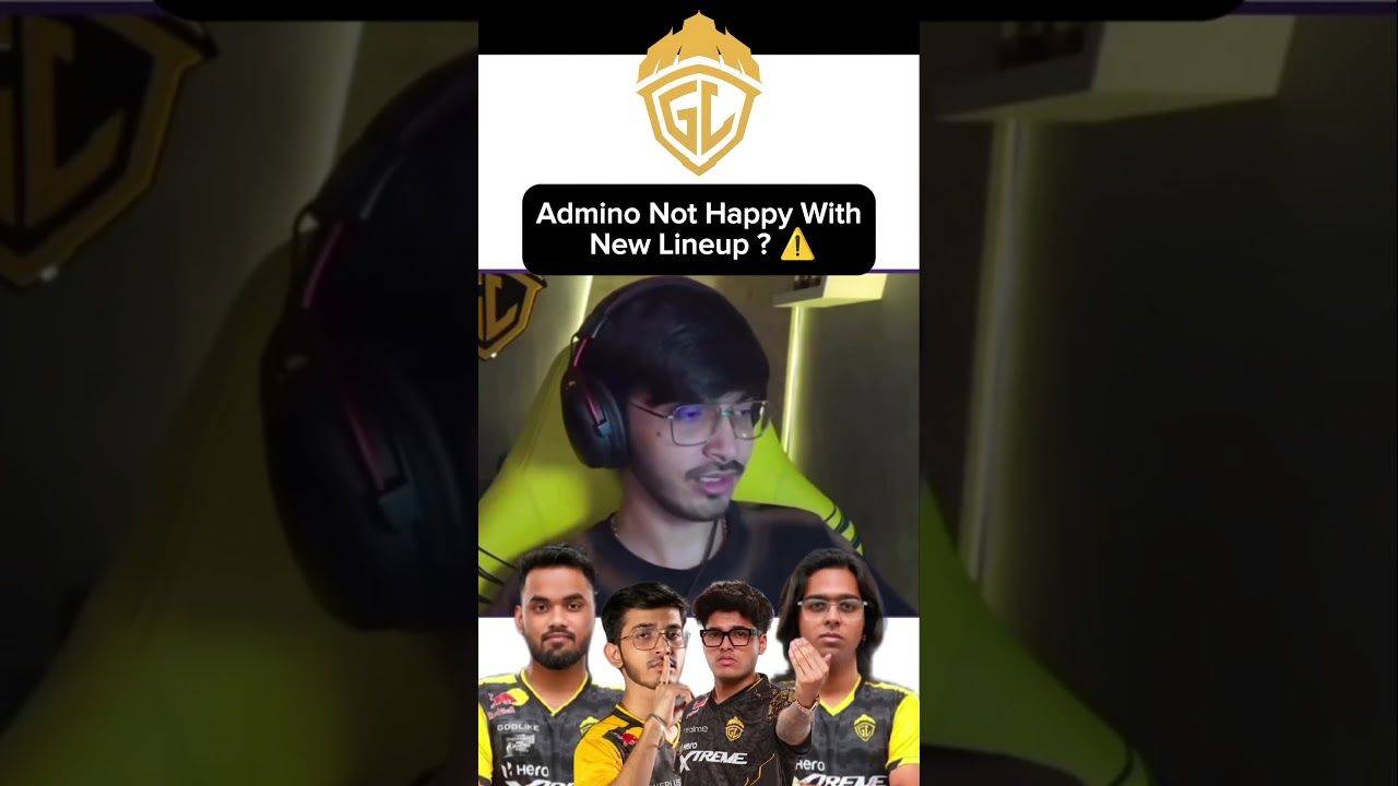 Admino not happy with Godl new lineup 😱 