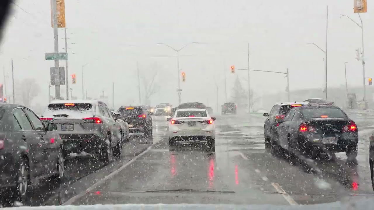 Understanding Winter Road Conditions: The Reality of Driving on Wet, Light Snow in London Ontario. 