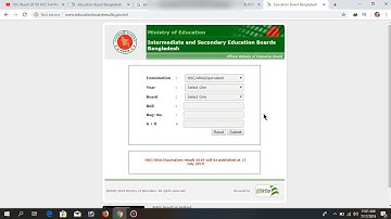 HSC/SSC Result 2019 full marksheet 2019
