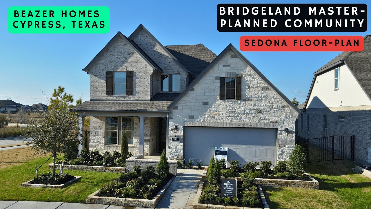 Beazer Homes Sedona floorplan Cypress, Texas Model Home Tour