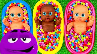 Satisfying Video l How to Make Rainbow Bathtubs into Mixing Slime with Glitter Pool Cutting ASMR 16 screenshot 4