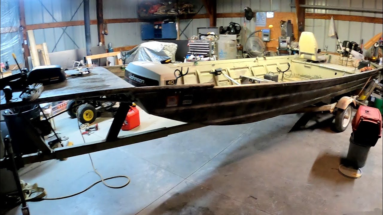 Flat bottom duck blind/catfishing boat build YouTube