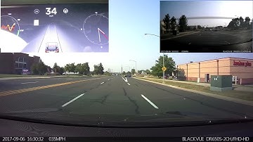 Tesla Autopilot Firmware "2017.34 2448cfc" Demo/Test Local Road Daytime