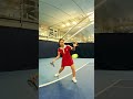 Levelling up Mimi Xu's training with Del Monte fruit 🍊📈 #tennis