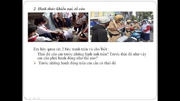 BÀI DẠY GDCD 8 -  BÀI 18 : Quyền khiếu nại và tố cáo của công dân