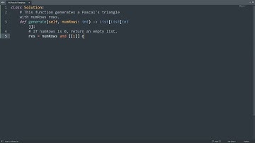 Leetcode 118. Pascal