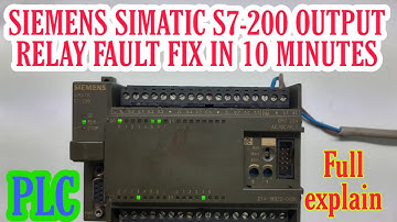 Siemens simatic s7-200 output relay not work fix in 10 minutes | VFD REPAIRING LAB