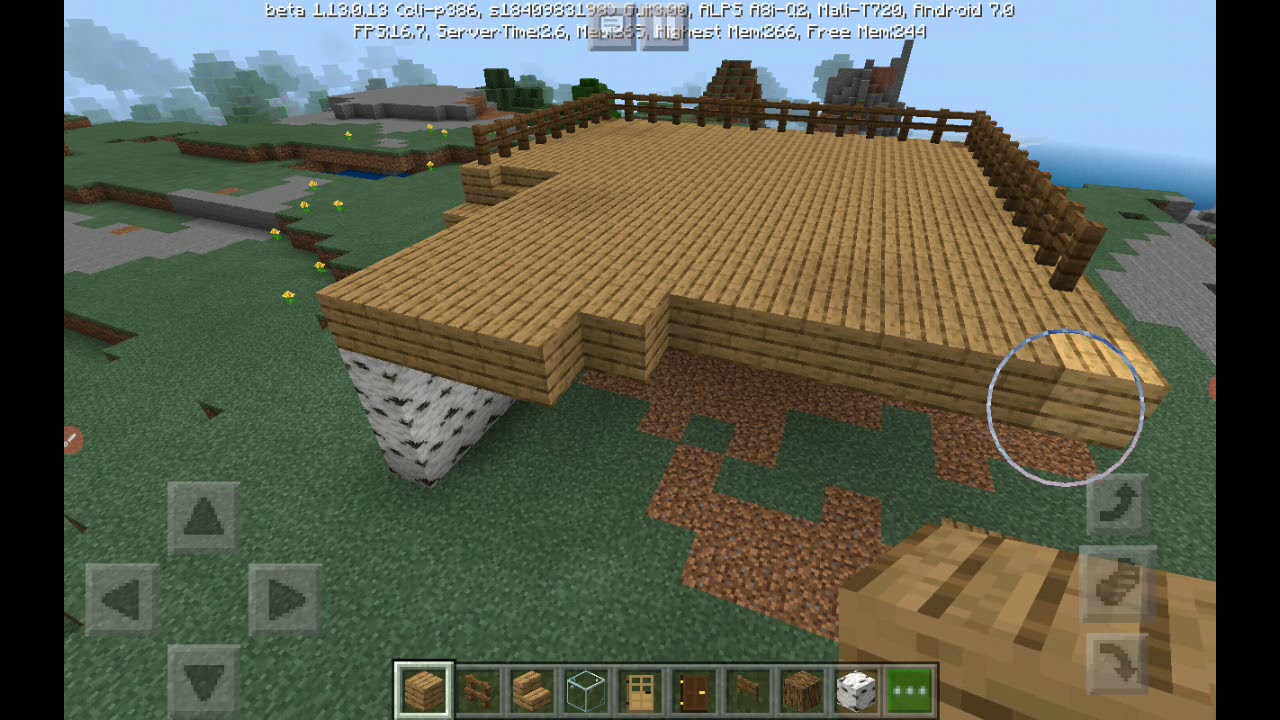 Minecraft ev yapımı 1 yarısı YouTube
