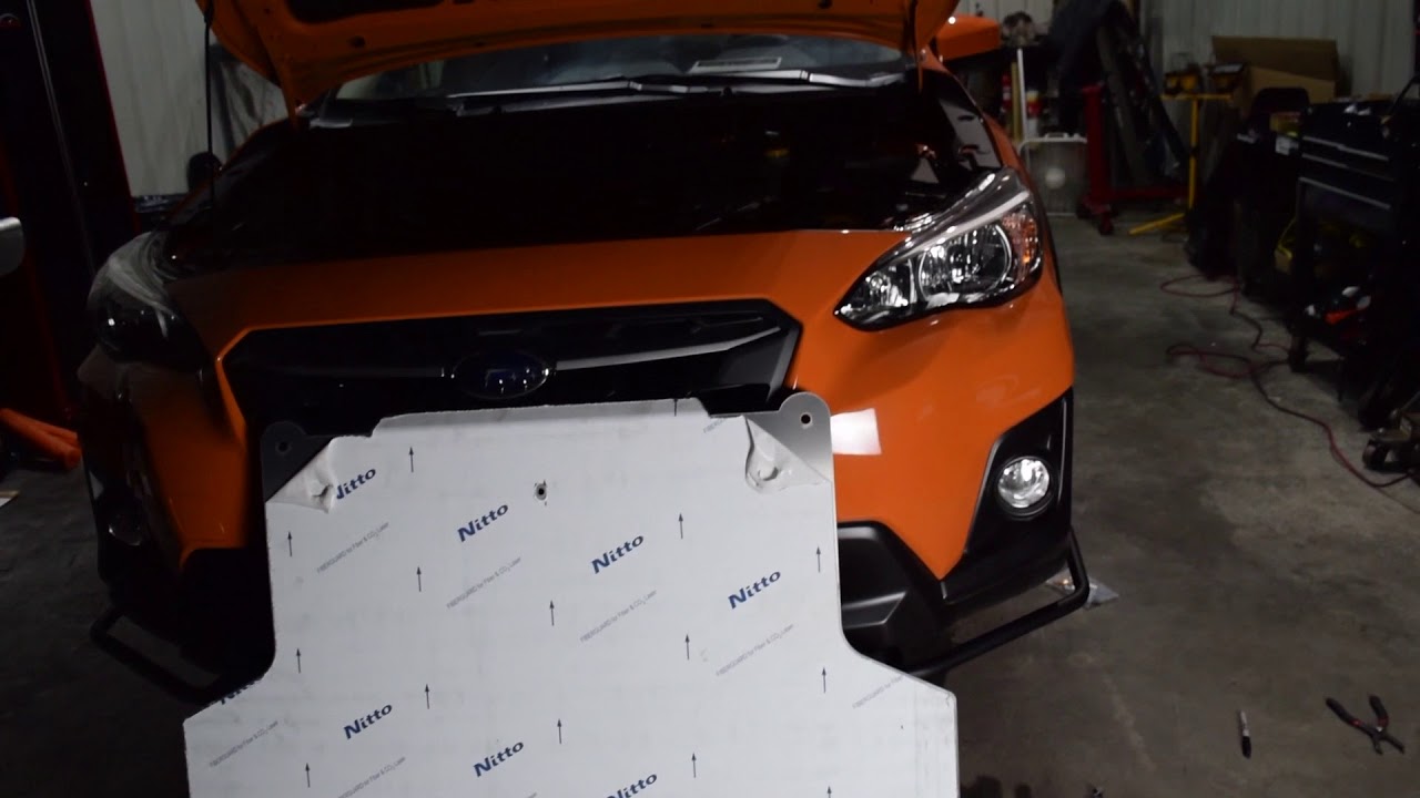 Crosstrek LP Aventure bumper guard/skid plate install YouTube