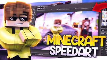 Creating a Minecraft Thumbnail with Blender | Speedart [33]
