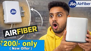 JioAirfiber in Rs.200 only | Jio air fiber installation | Jio air fiber live tv with 1000+ channels 