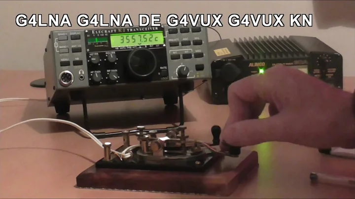 CW QSO using Straight Keys