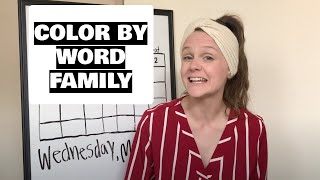 COLOR BY WORD FAMILY: Fun Reading Activity! COLOR BY WORD FAMILY: Fun Reading Activity!