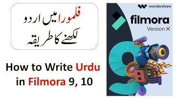 How to write Urdu in Filmora | Filmora tutorial in Urdu | Filmora 9 | Filmora 10 | 2021