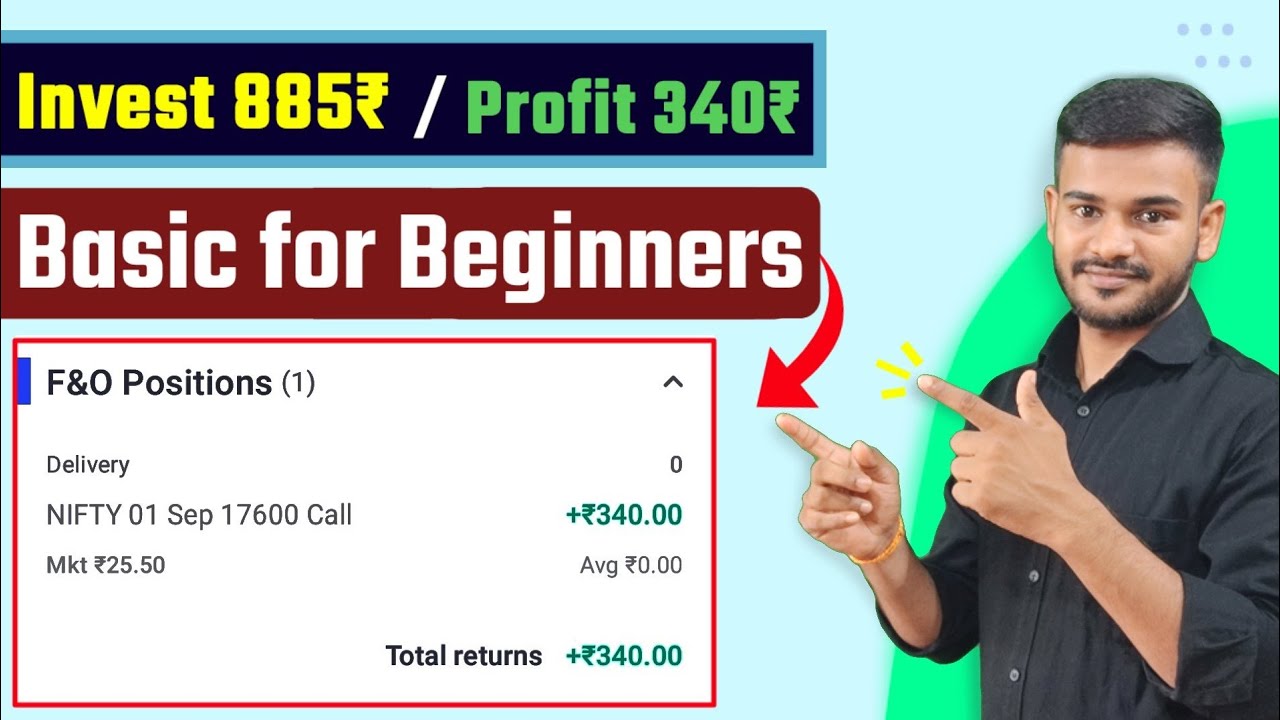Basic Option Trading for Beginners in hindi f&o Live Profit Booking 